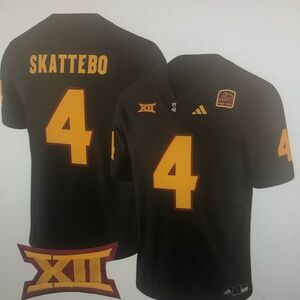 Cam Skattebo Black Vapor Stitched Jersey